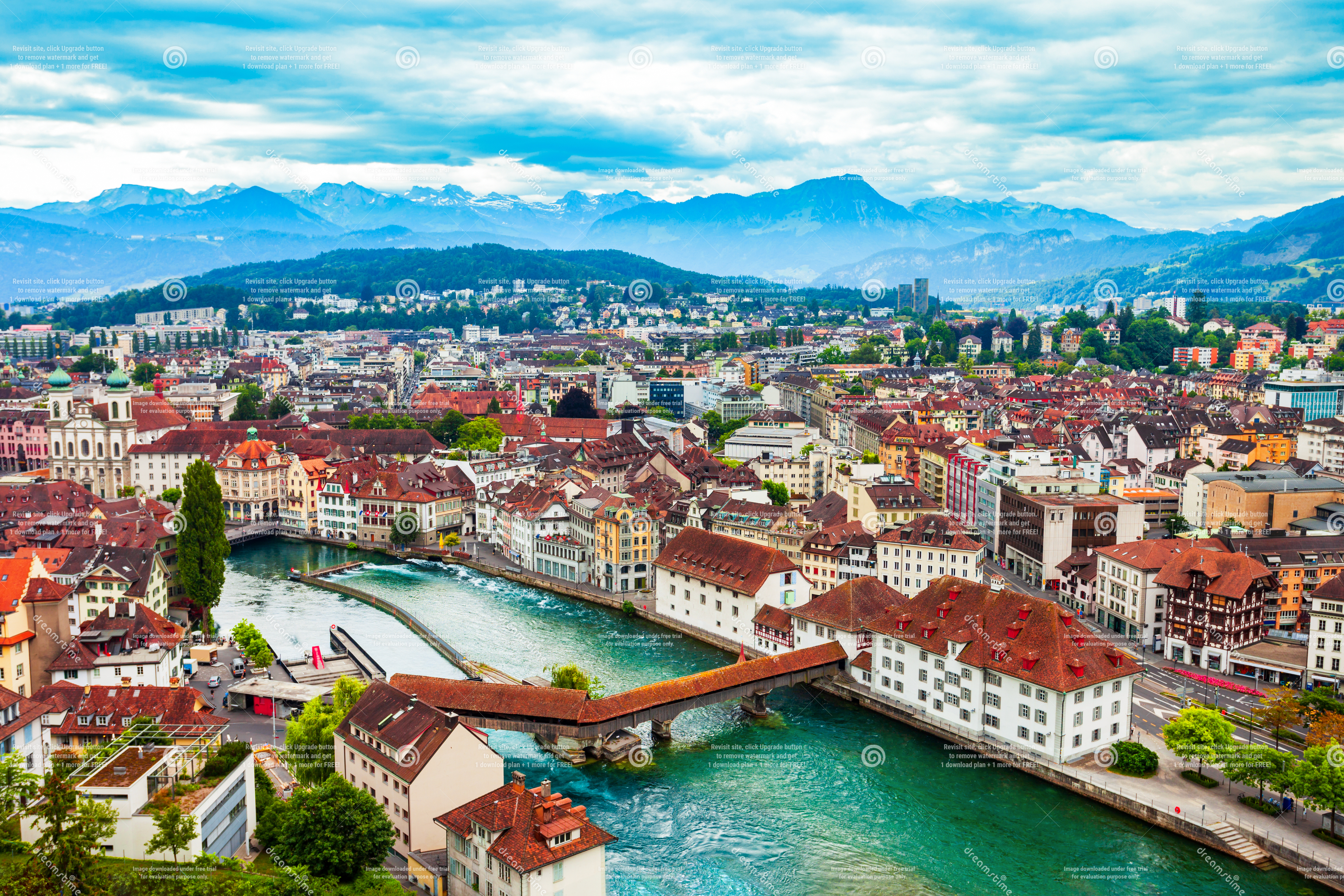 Lucerne Switzerland city view